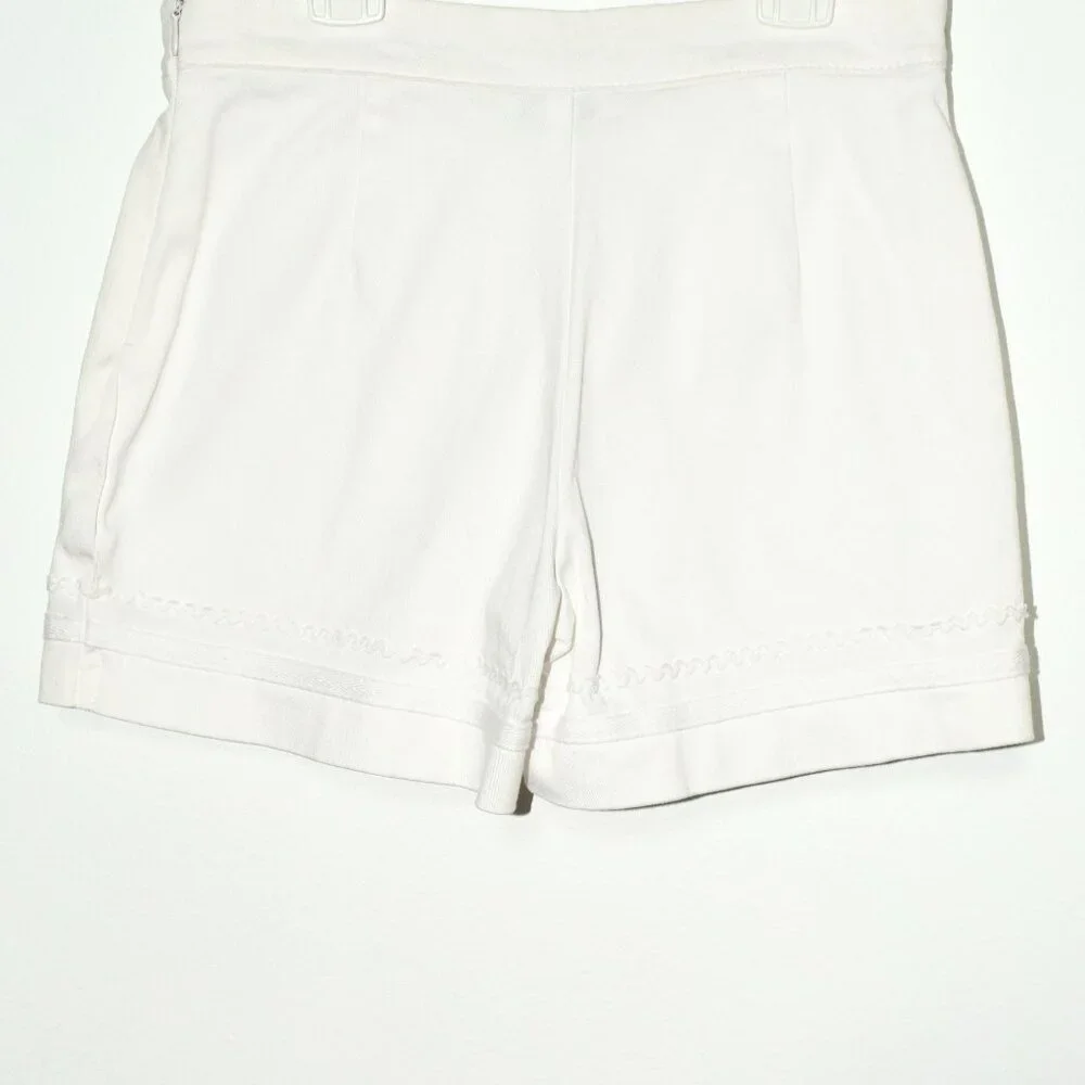 Hartstrings Pleated Nautical White Skort - Size 8